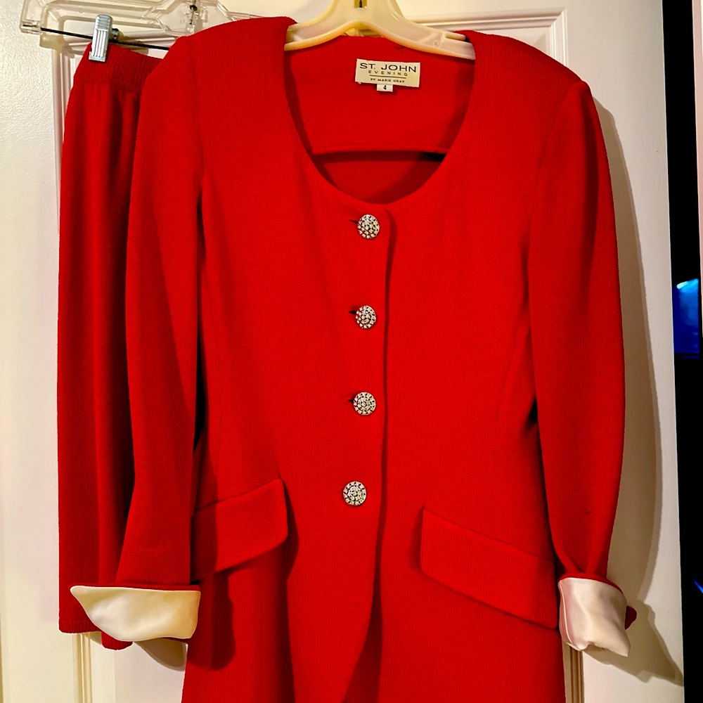 Vintage 80’s St. John evening suit, size 4. Beautiful!